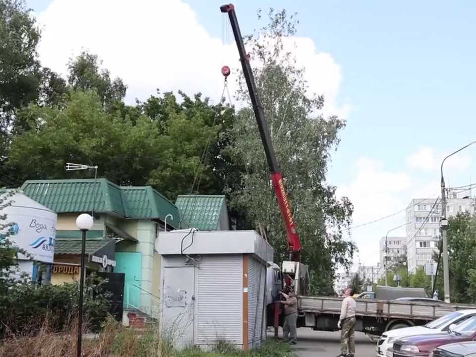Устаревшие торговые палатки убрали с улиц Комсомольской и Космодемьянской
