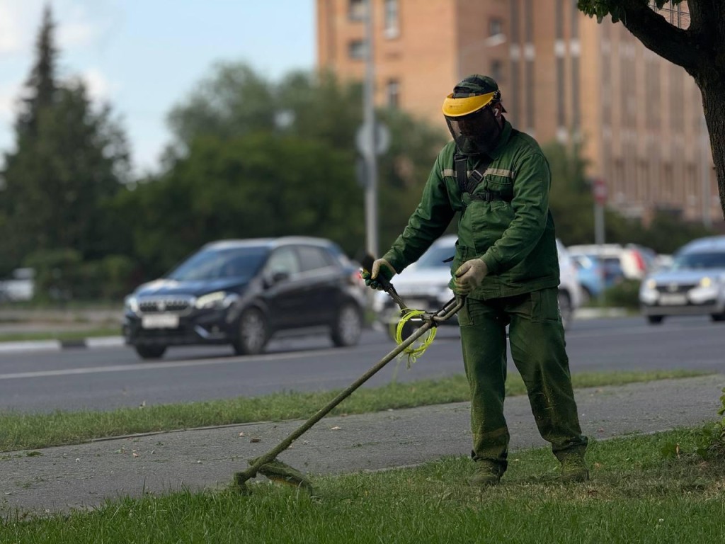В Дубне проведут рекордный пятый цикл покоса травы в этом сезоне