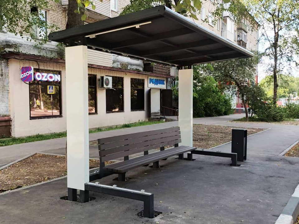 Около 20 новых автобусных павильонов установят до конца года в Пушкинском округе