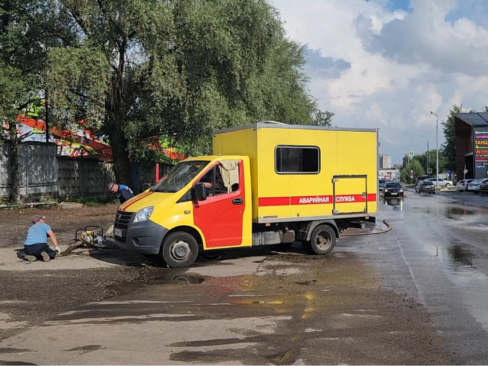 На Транспортном проезде в Химках ликвидировали аварию на трубопроводе