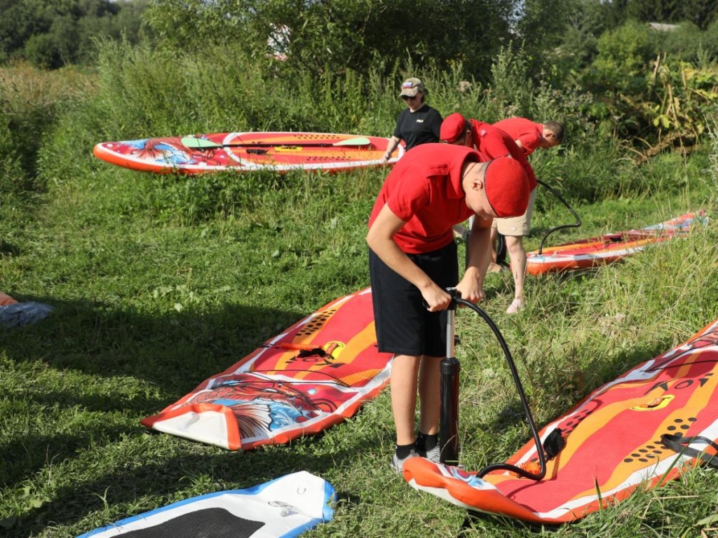 В Наро-Фоминске успешно прошел заплыв на SUP-бордах