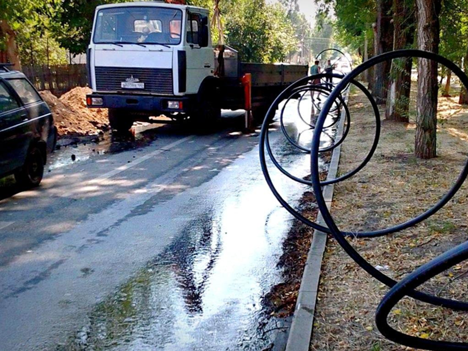 Мособлводоканал заменил более 100 м водопровода в Новоазовском округе