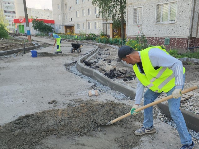 В деревне Давыдово идет ремонт дворовых территорий