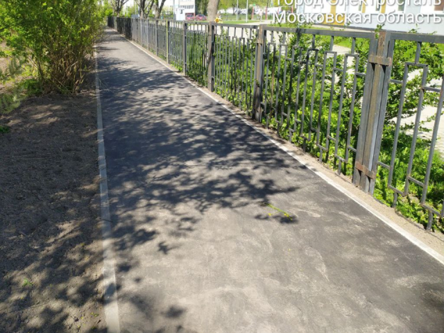 В Электростали завершено обновление трех новых пешеходных маршрутов