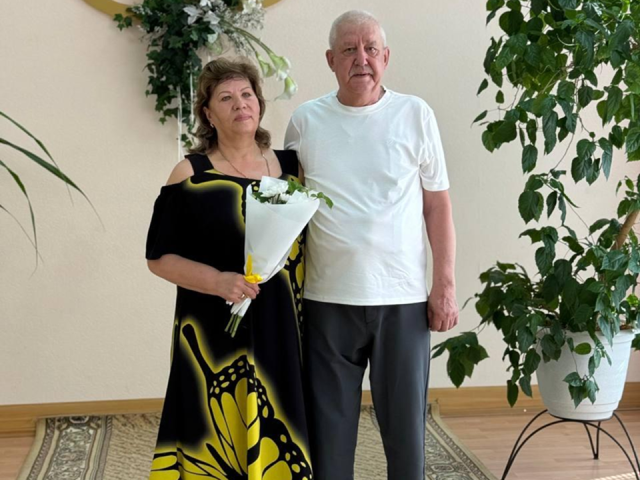 Зарайские супруги отметили золотую свадьбу в День семьи, любви и верности