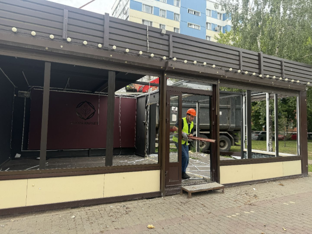 В Поливанове демонтировали незаконную торговую точку