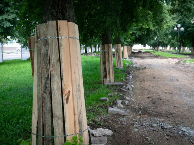 Сквер в центре Коломны откроют после реконструкции в декабре