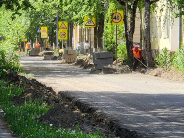 В Воскресенске дорожные работы идут во всех частях округа