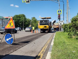 Ремонт Волоколамского шоссе начался в центре Истры