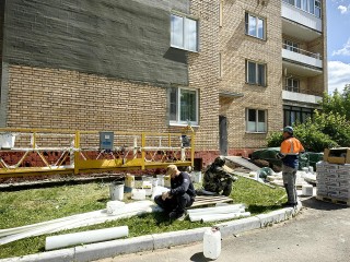 Фасад двух домов в Звездном городке капитально отремонтируют до конца сентября