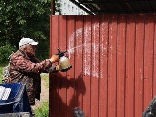 Контейнерная площадка в центре Лотошина прошла генеральную уборку