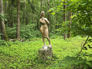 Уникальные образцы нетипичного советского искусства хранят в лесу под Коломной