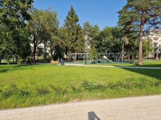 Детскую площадку с туннелями открыли за ДК «Октябрь» в Дубне