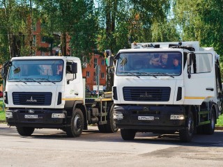 Новый мусоровоз в два раза ускорит процесс сбора отходов в Клину