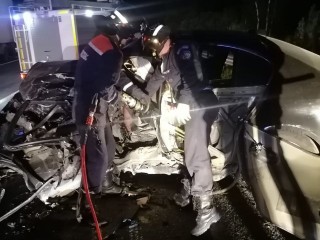 Луховицкие спасатели выезжали на место смертельного ДТП в Зарайск для помощи пострадавшим