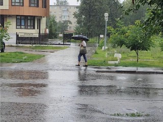 На Богородский округ обрушился ливень с грозой