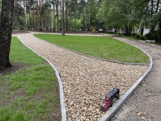 Летний парк в Малаховке преображается: 50% благоустройства уже позади