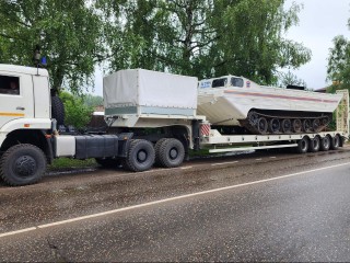 В Истру доставили плавающий транспортер для эвакуации жителей СНТ