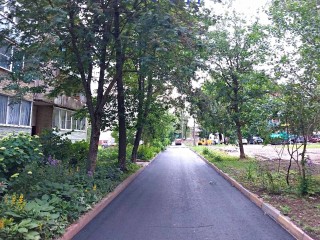 На улице Тихой в Волоколамске отремонтировали большой участок дороги