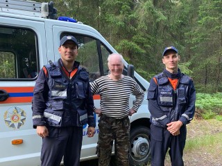 Спасатели разыскали пенсионера, заблудившегося в лесу под Шатурой