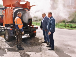 Благодаря новому рециклеру пушкинские дорожники смогут увеличить объемы работ