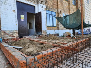 В Ногинском Центре дополнительного образования начали ремонт входной зоны