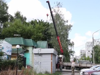 Устаревшие торговые палатки убрали с улиц Комсомольской и Космодемьянской