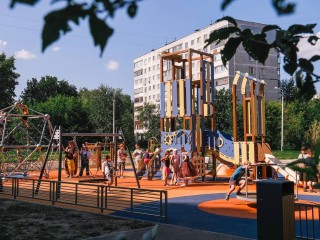 Обновленная детская площадка открылась на улице Набережной в Орехово-Зуеве