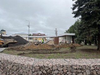 Стали известны сроки окончания ремонта площади Карла Маркса в Талдоме