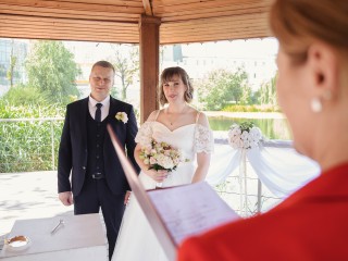 Вместе и навсегда: свадьбу после развода в парке Реутова сыграли Евгений и Елена
