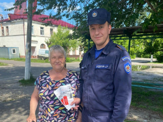 Пожарные напомнили жителям Серебряных Прудов, как защититься от огня