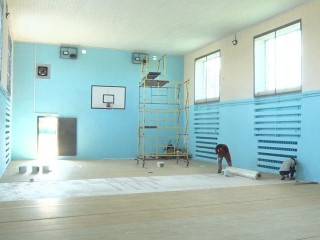 В спортзале «Труд» завершится капитальный ремонт ко Дню физкультурника