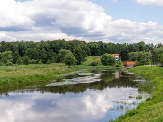 Река Истра изменила цвет из-за сильных дождей
