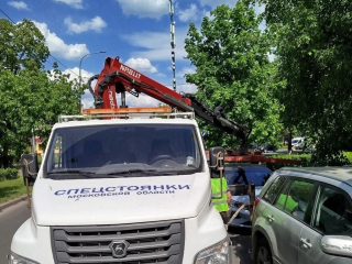 За неделю в Подмосковье эвакуировали почти 4 тыс. неправильно припаркованных автомобилей