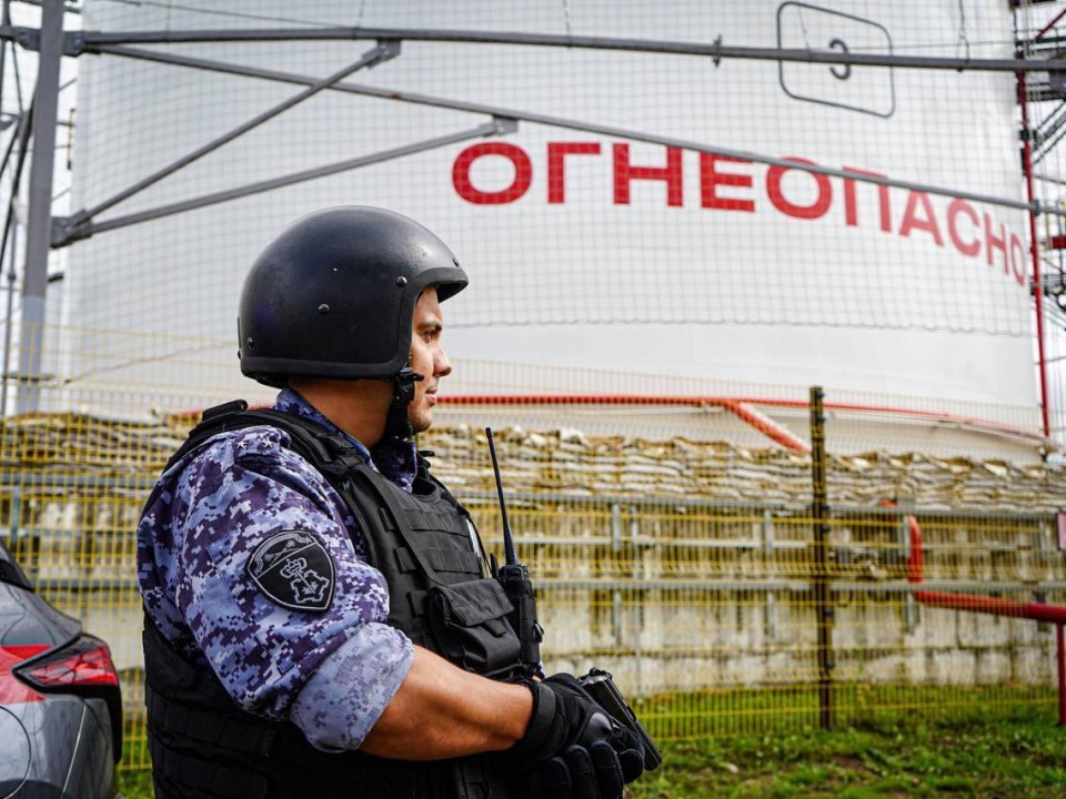 В Мытищах прошли учения Росгвардии на объекте ТЭК