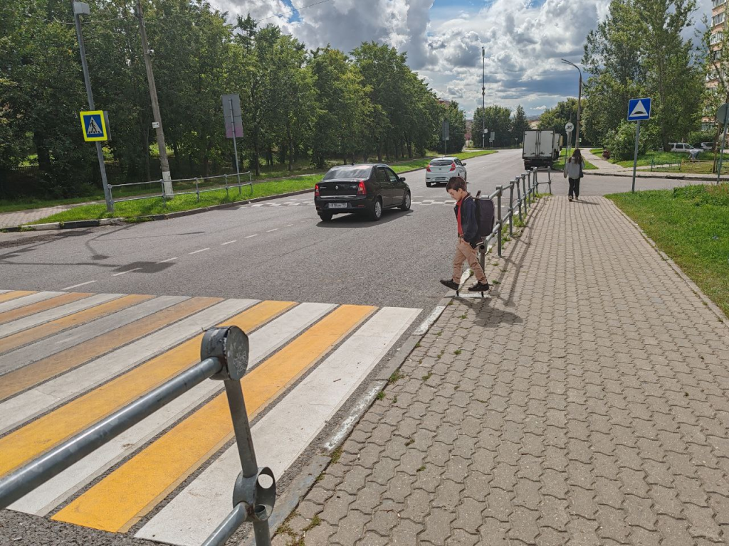 Пластиковые дети следят за порядком на пешеходных переходах в Котельниках