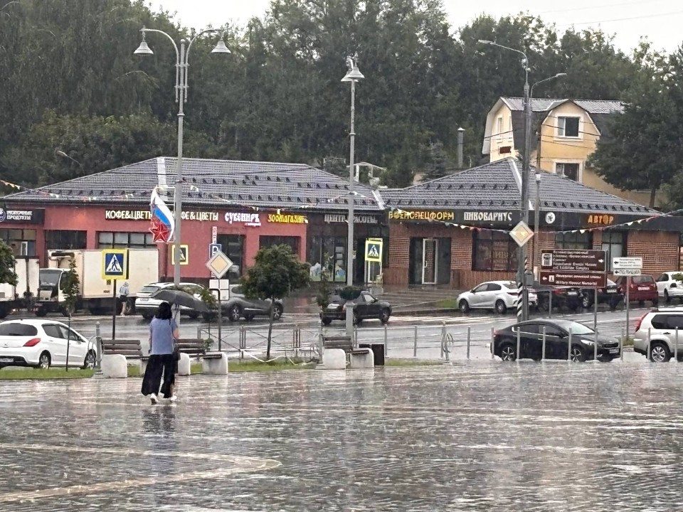 Дождь с грозой будет лить в Волоколамске до конца дня