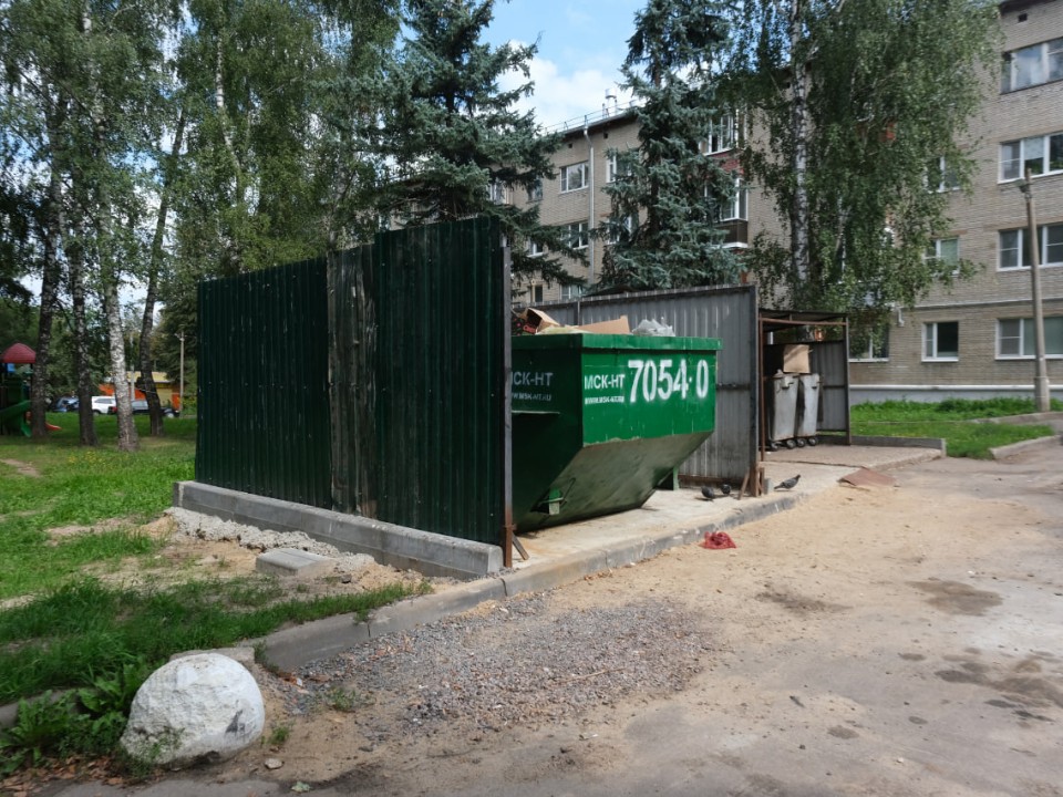 Бункер для крупногабаритного мусора установят на ул. Крупской в Солнечногорске