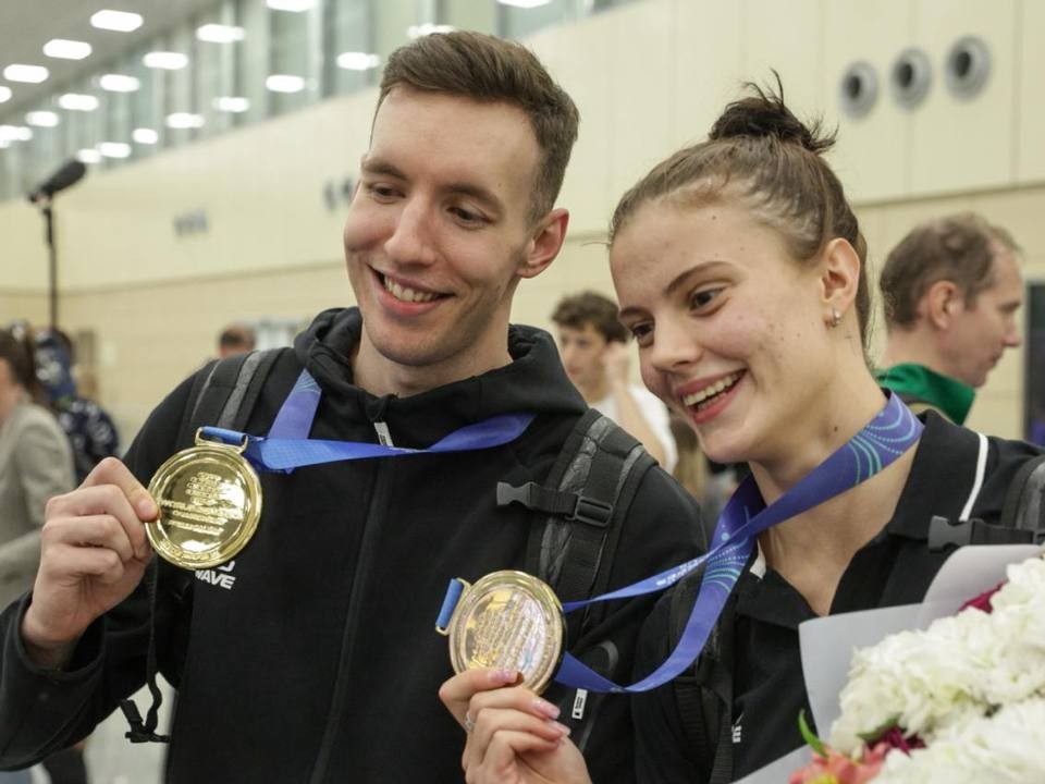 В Домодедове встретили пловцов-победителей, выступивших на Чемпионате мира