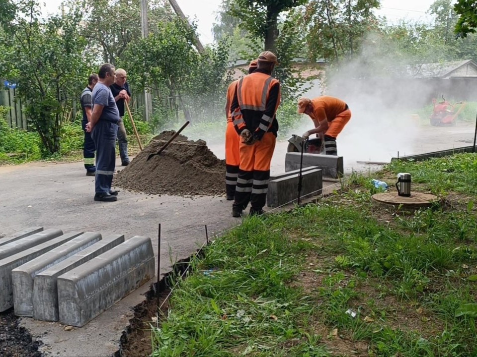 Ремонт дороги на Советской улице в Лобне завершат в октябре