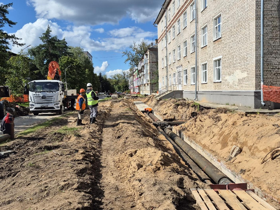 Полтора километра труб заменят к отопительному сезону в Институтской части Дубны