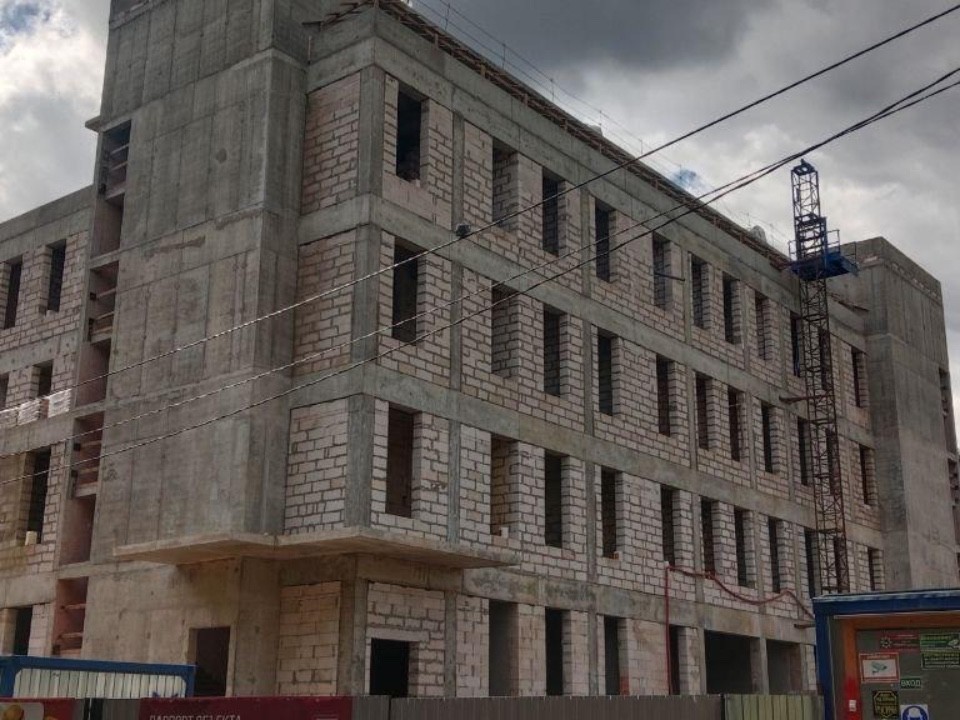 В Пушкинском строят современную детскую поликлинику площадью 10 тыс. кв. м
