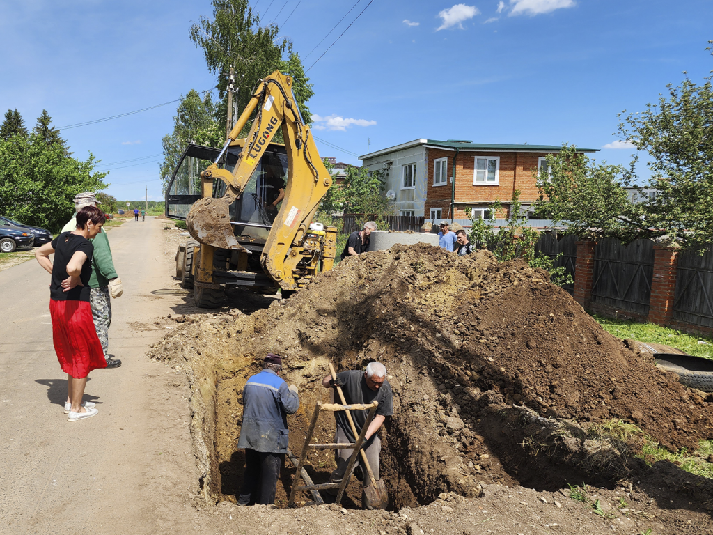 Сети водоснабжения в поселке Зарайский заменят по губернаторской программе