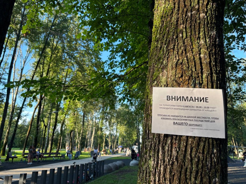 Жителей Солнечногорска просят воздержаться от прогулок в парке 6 августа
