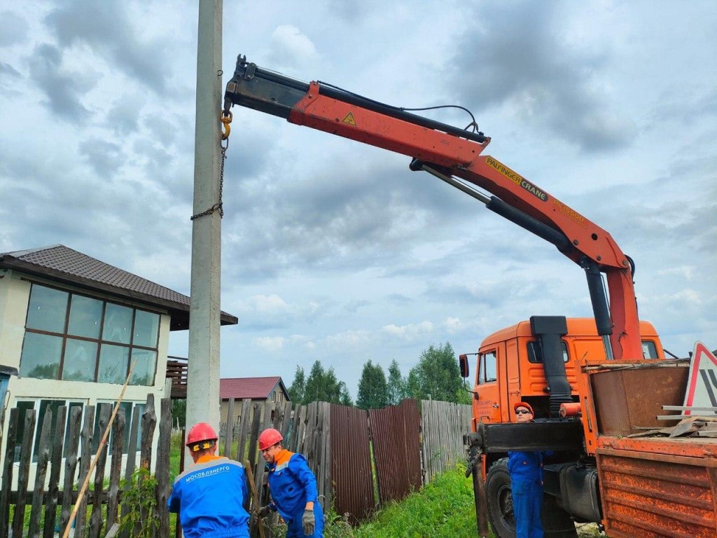 В Егорьевске появилась новая линия электропередачи для домов на Старонечаевской улице