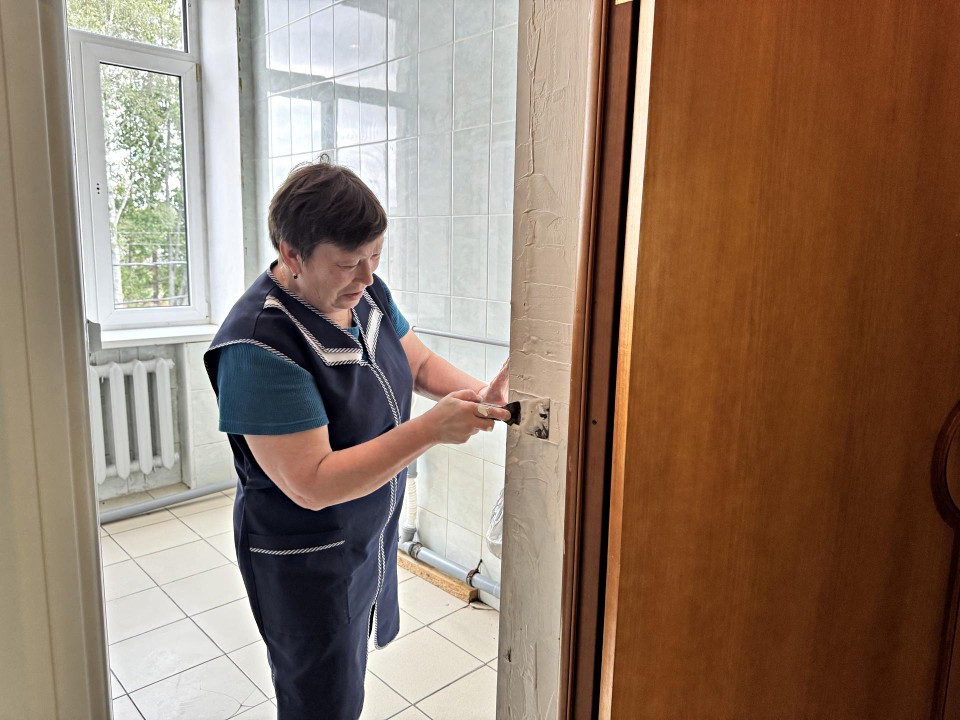 В Серединской школе обновили санузлы и холл к новому учебному году