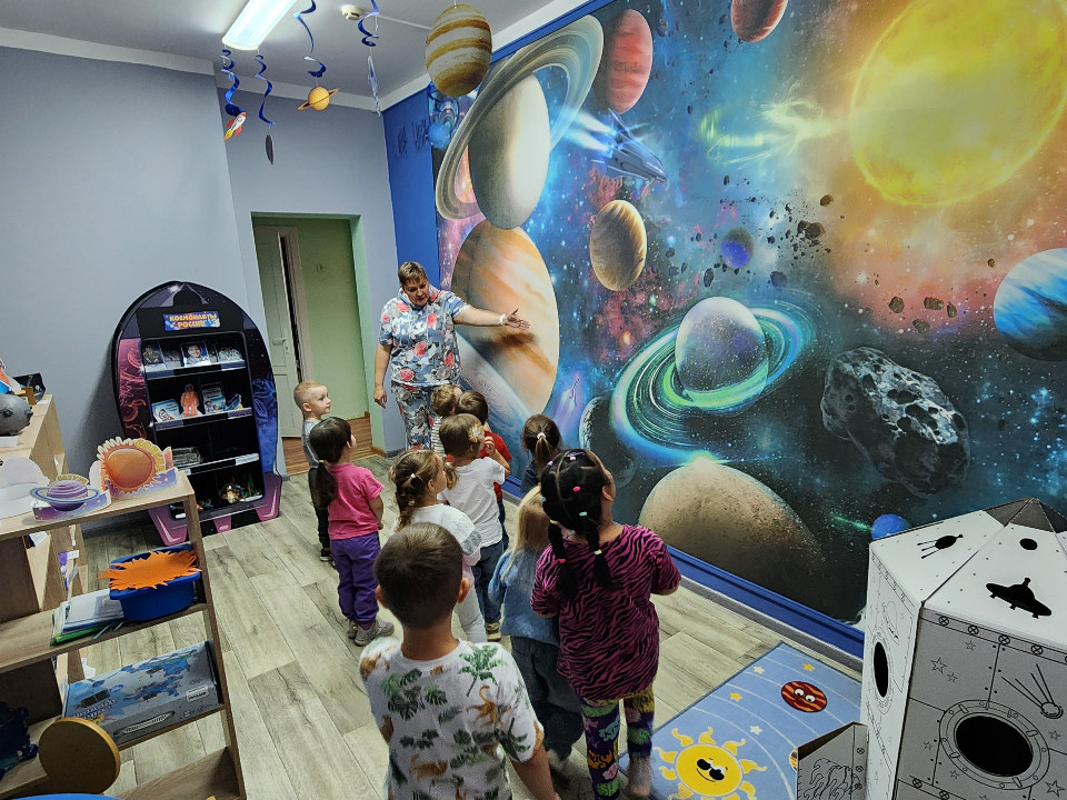 В детском саду «Капелька» создали космический уголок