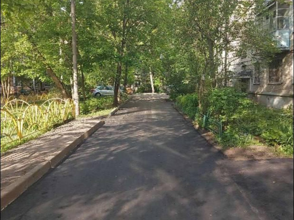 В Пушкино завершен ремонт дорожных покрытий во дворах