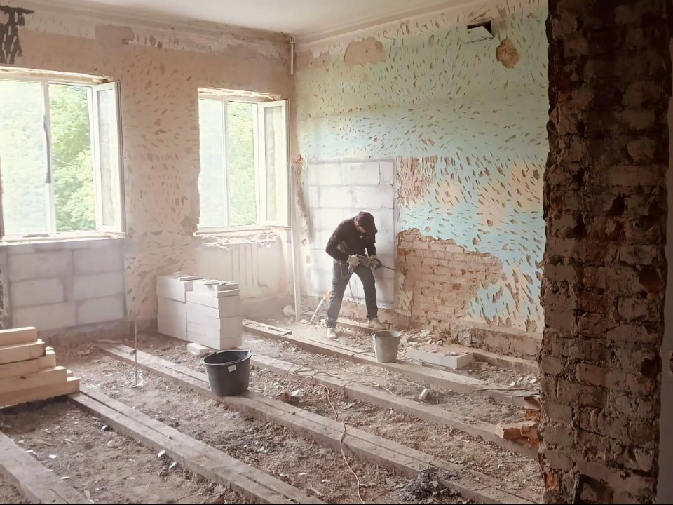 В культурно-спортивном центре «Мальцево» начался ремонт актового зала