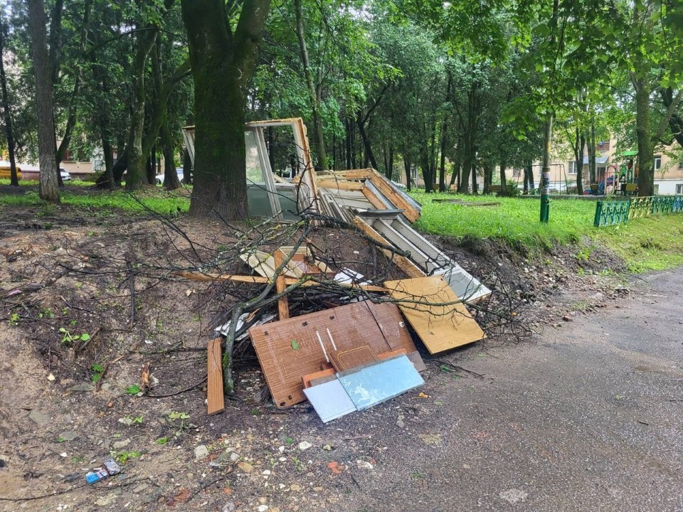Упавшие ветки и строительный мусор вывезут во дворе на Чехова, 29
